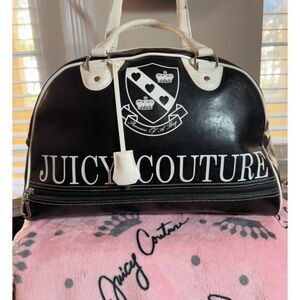 Y2K Vintage Juicy Couture XL Black & White Bowler Bag